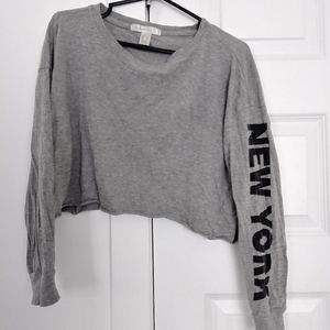Long sleeve crop top